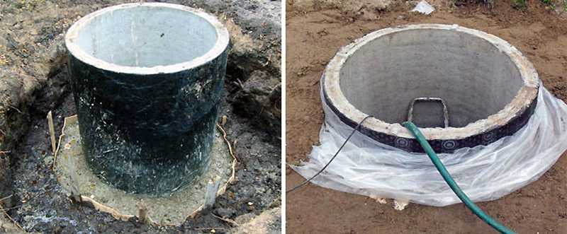 Гидроизоляция септика из бетонных колец изнутри от грунтовых вод