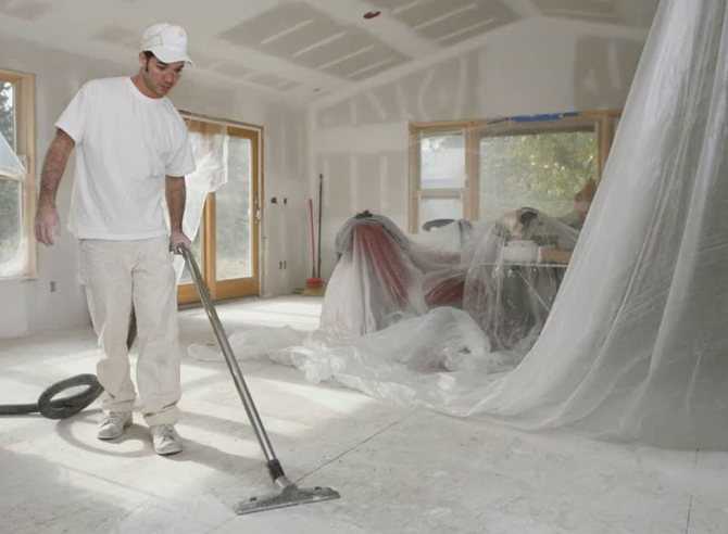 Как убрать квартиру от строительной пыли