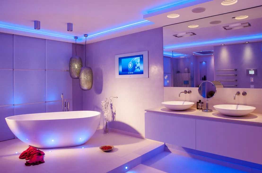 Светильники в потолок в ванной - лучшие идеи дизайна и основные варианты подбора освещения