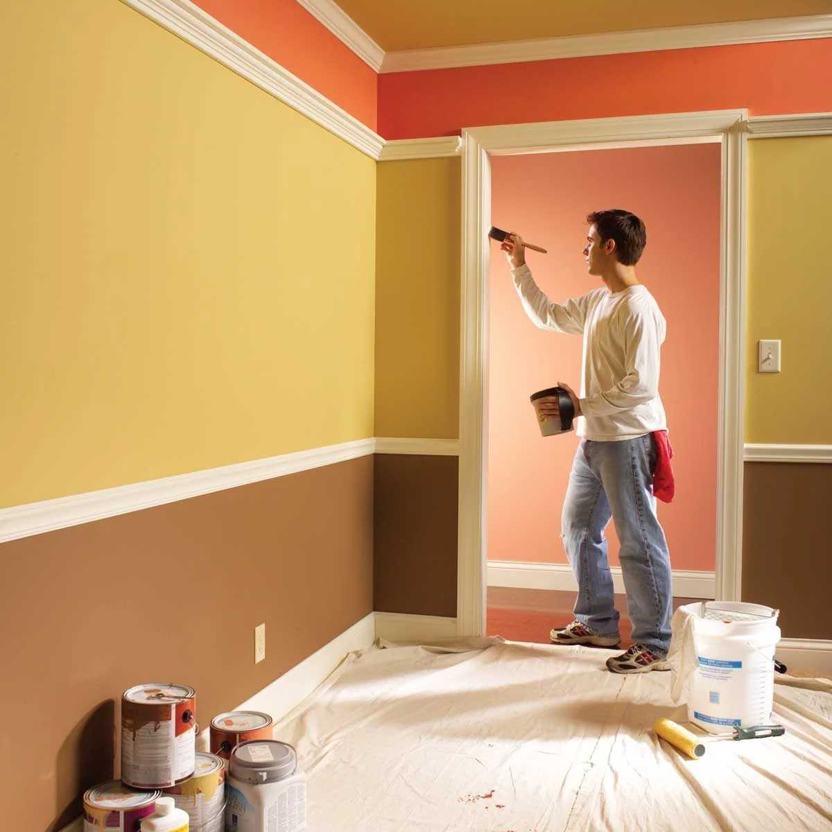 Акриловая краска для стен и потолоков: какую выбрать