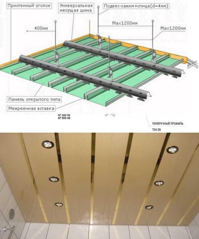 Реечный потолок в ванной комнате. преимущества и правила монтажа