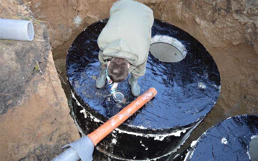 Гидроизоляция колодца канализации изнутри, снаружи. как сделать гидроизоляцию колодца