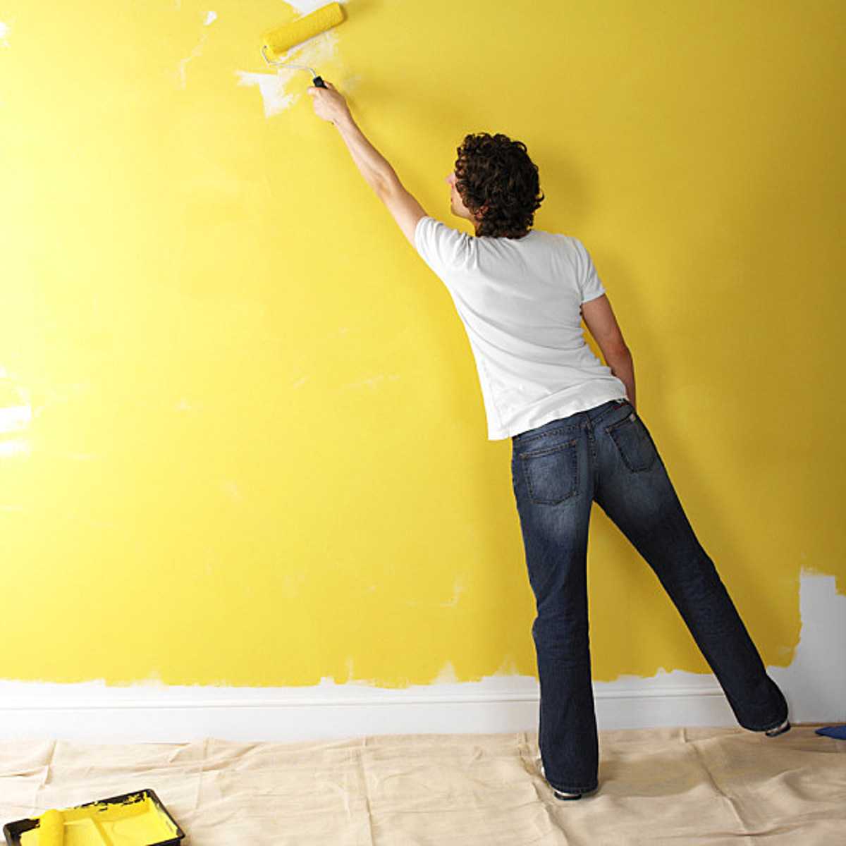 Матовая краска для стен: черная и белая полуматовая краска для стен в квартире, лучшие составы для интерьера
