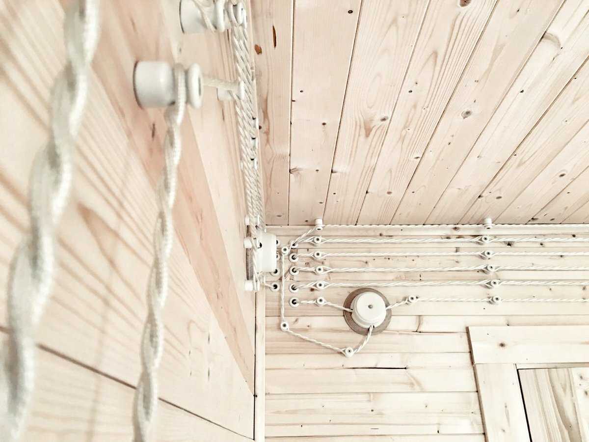 Ретро проводка в деревянном доме – особенности монтажа