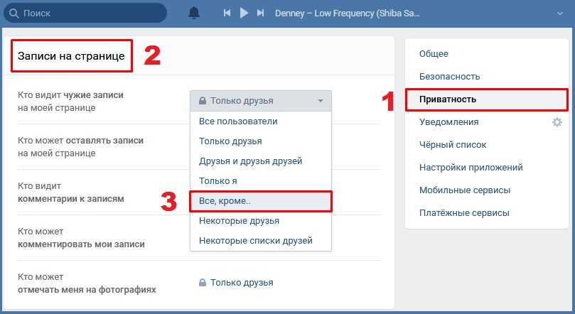 Как сделать чтобы никто не видел. Записи на страницу в ВК. Как скрыть друга в ВК. Скрыть записи друзей в ВК. Скрыть записи на стене ВКОНТАКТЕ.