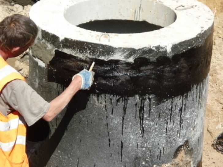 Внутренняя и наружная гидроизоляция колодца из бетонных колец | совет мастера