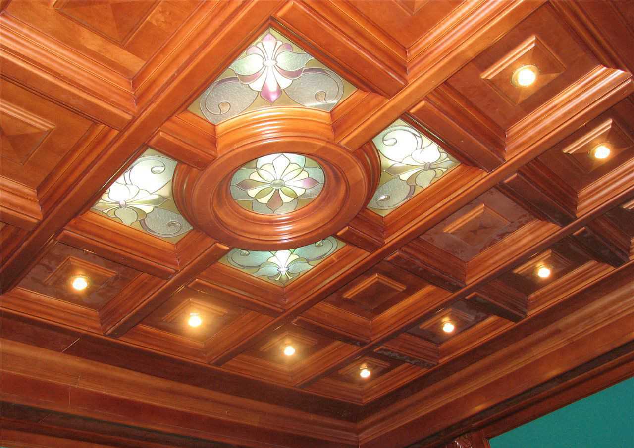 Кессонный потолок своими руками - из полиуретана, мдф и других материалов