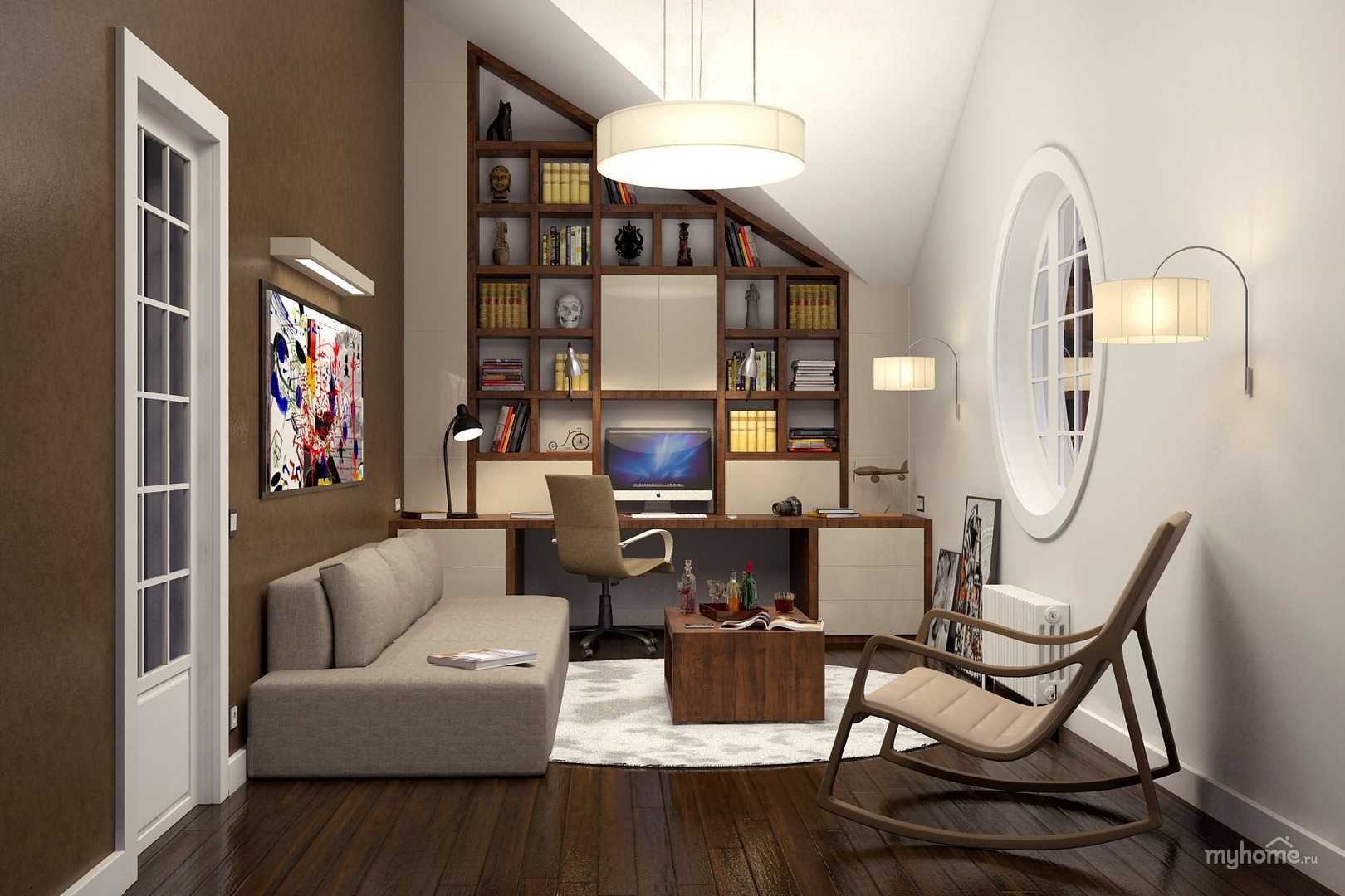Мебель для домашнего кабинета — фото идеи красивого оформления личного кабинета в доме