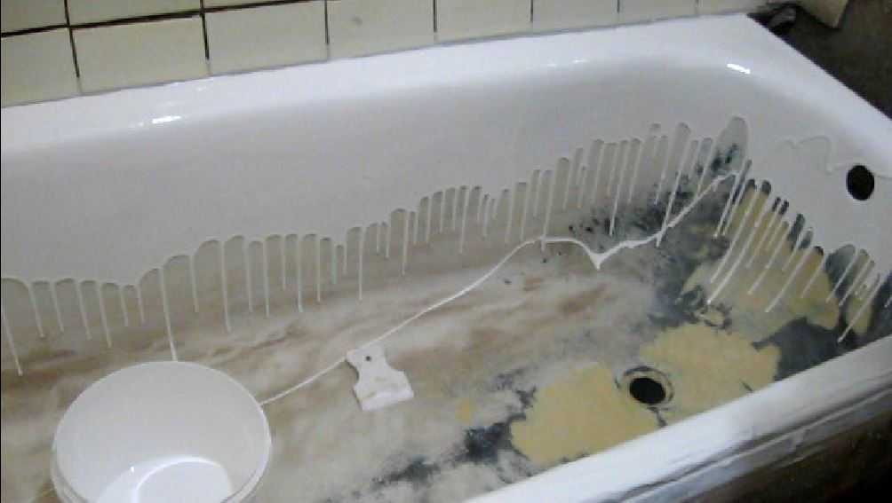 Восстановление эмали ванны - технология и средства для ремонта покрытия