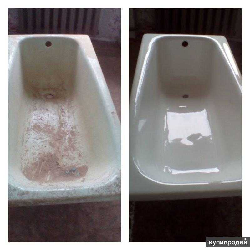 Восстановление эмали ванны - технология и средства для ремонта покрытия