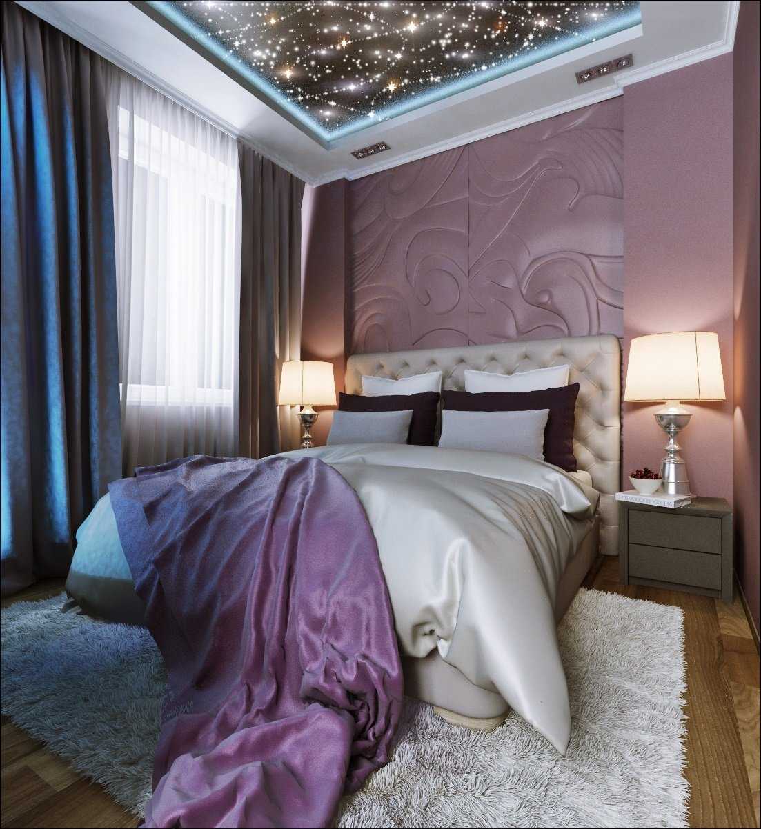 Подвесные потолки в спальне
