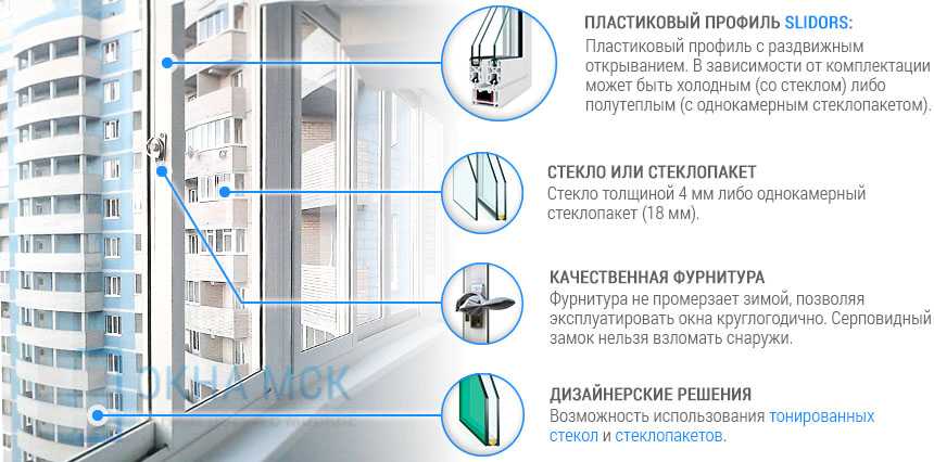 Раздвижные окна на балкон - виды и преимущества конструкции