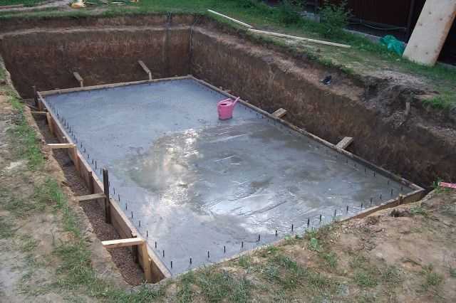 Руководство по возведению бетонного основания под каркасный бассейн