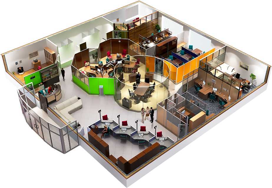 Стильный дизайн интерьера офисного помещения