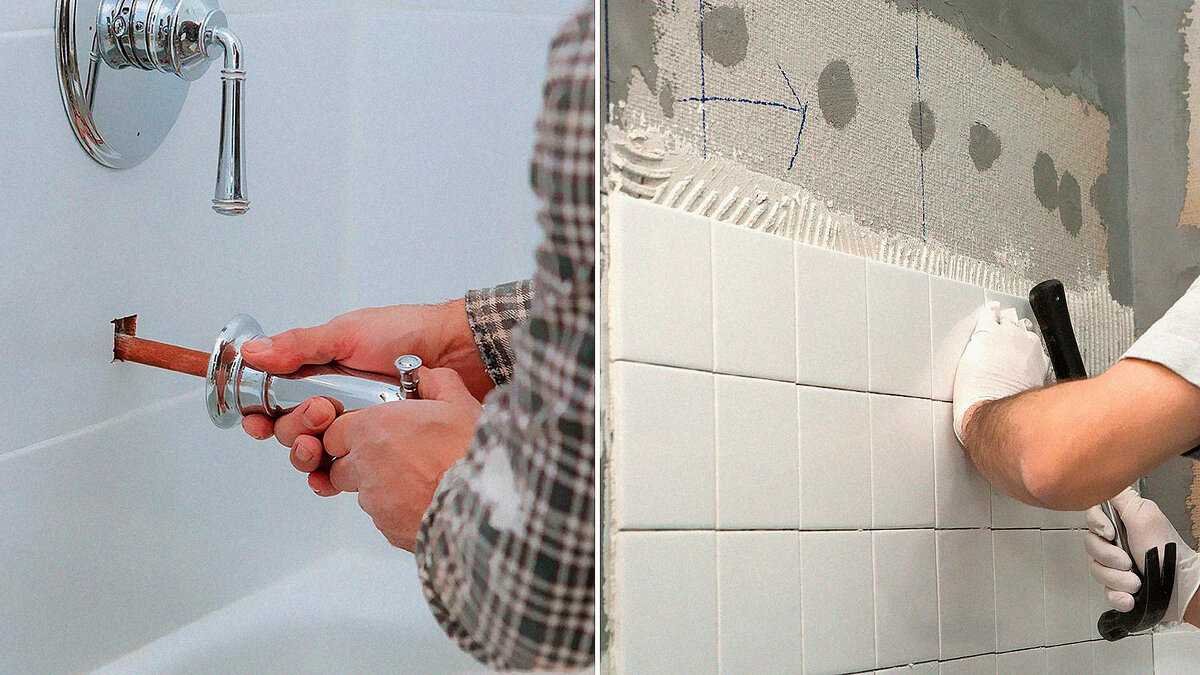 Последовательность ремонта в ванной комнате