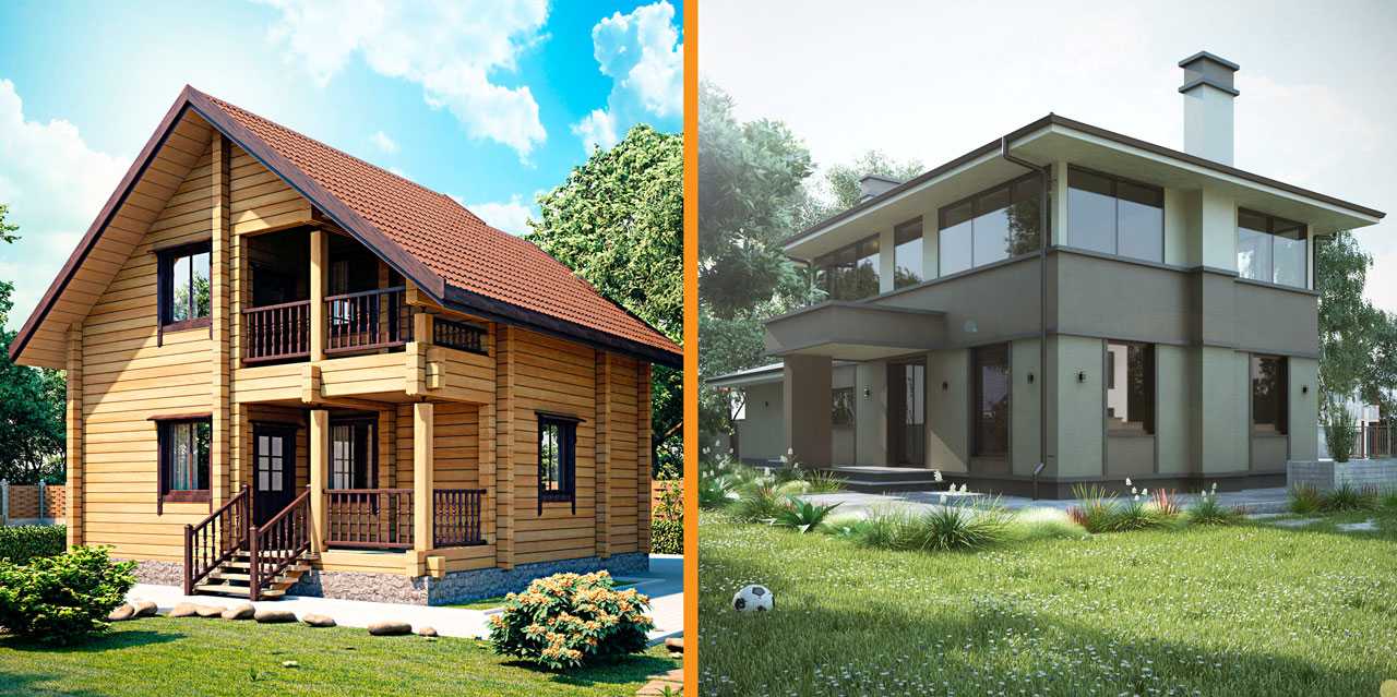 Сравнение: каменные и деревянные загородные дома. что лучше?