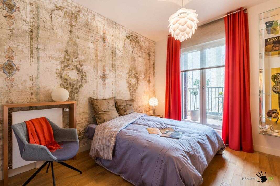 Кирпичная спальня - красивая и современная отделка стен в спальне
