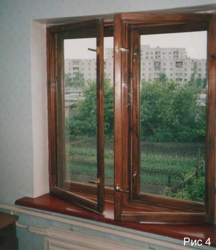 Деревянные окна: строение и установка