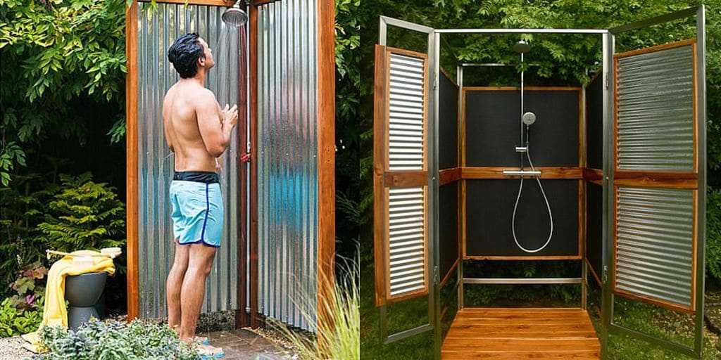 Конечно, можно купить готовый летний душ, такие конструкторы сейчас продаются в большом количестве. А можно соорудить его своими руками.